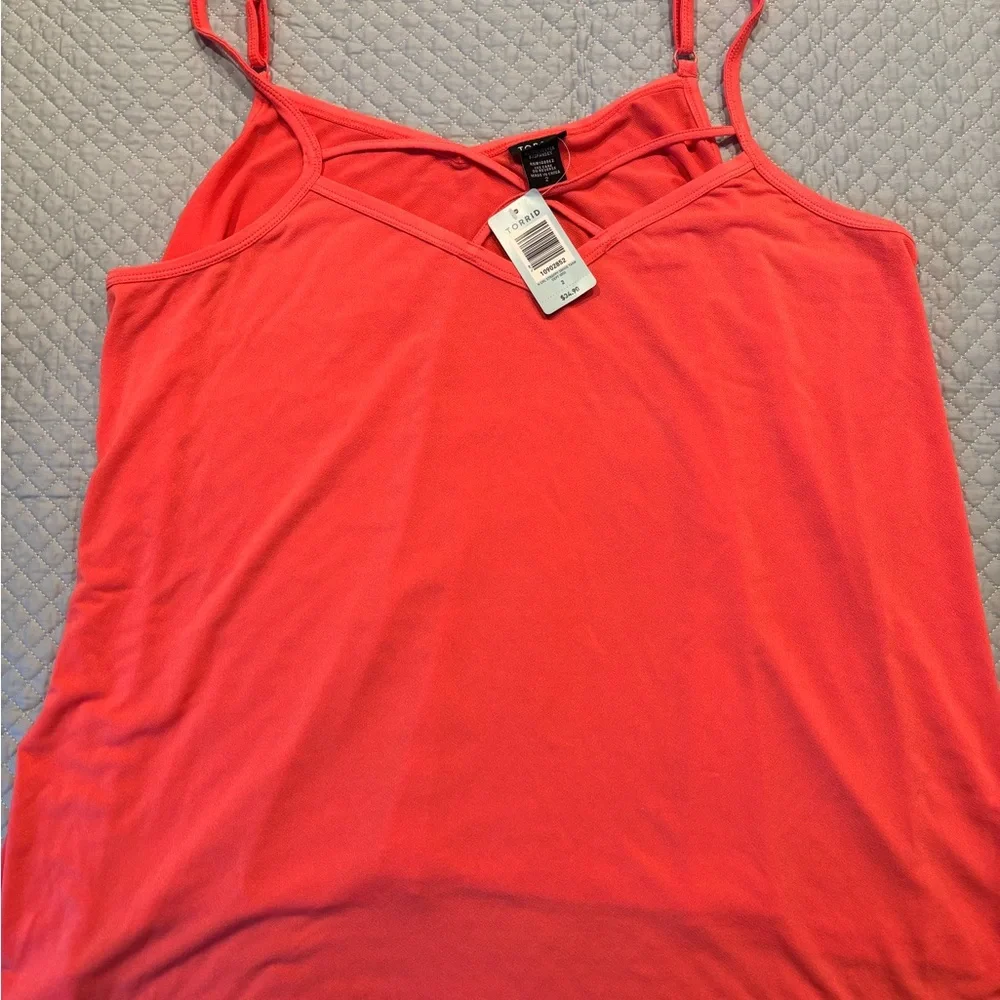 Torrid Vibrant Red Tank Top - Picture 2 of 2